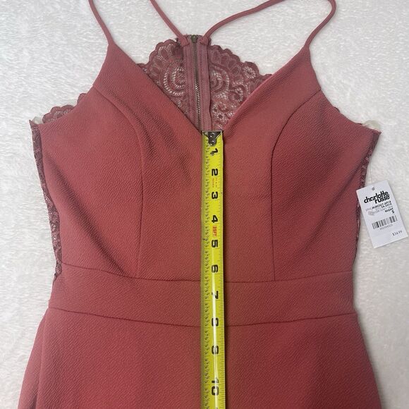 Vtg Charlotte Russe Womens Jumpsuit Babydoll Lace Small Made In USA Y2K 90s - Picture 12 of 16